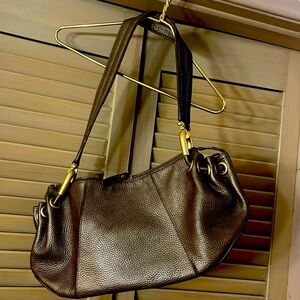 Sondra Roberts Leather Exterior Satchel/Top Handle Bag Handbag